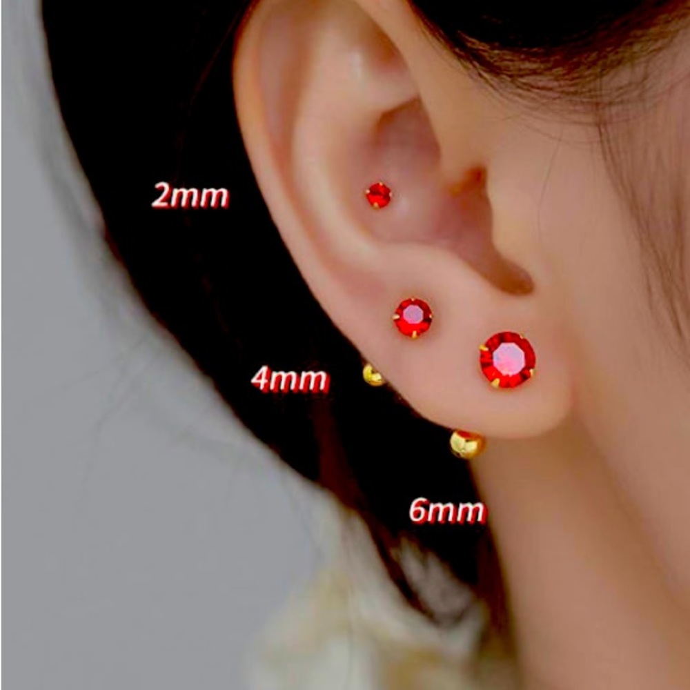 Brand New 3 Pairs Set 925 Sterling Silver Earrings